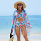 🏖️Summer Hot Sale 49% OFF🌼Women's Fashion Multicolor Printed Bikini Swimsuit 3 Piece Set