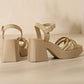 💥Hot Sale✨Women’s Open Toe High Chunky Heel Sandals