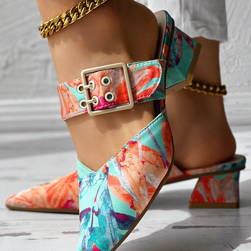🔥2025 Summer New Products-❤️Women's Fashion Summer Printed Sandals