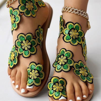 🔥2025 Summer New Products-❤️Women's Fashion Summer Printed Sandals