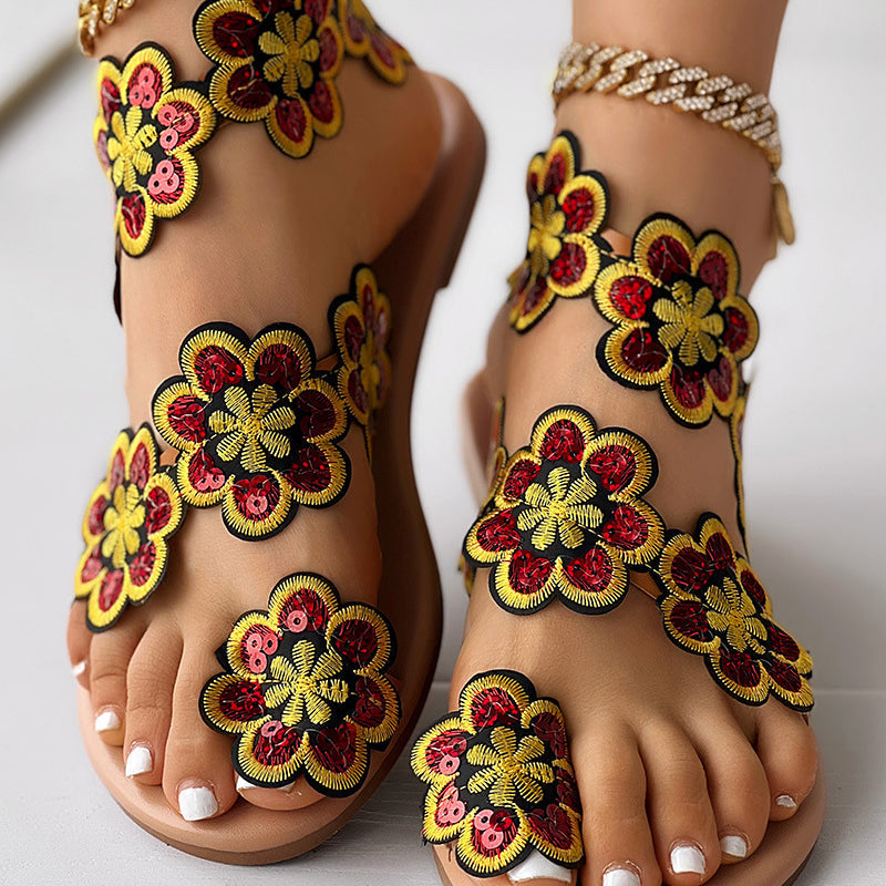 🔥2025 Summer New Products-❤️Women's Fashion Summer Printed Sandals