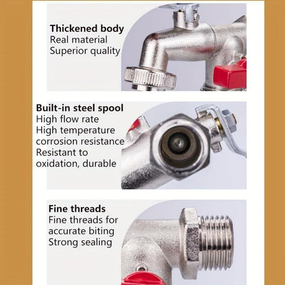 💥Hot Sales-60% OFF🔥Universal Stainless Steel Double Outlet Garden Water Faucet