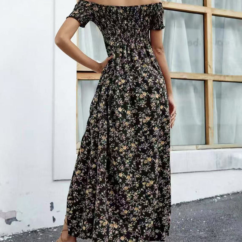 💖👗Limited Sale 50% OFF🌹Women's Elegant Floral Off-Shoulder Dress