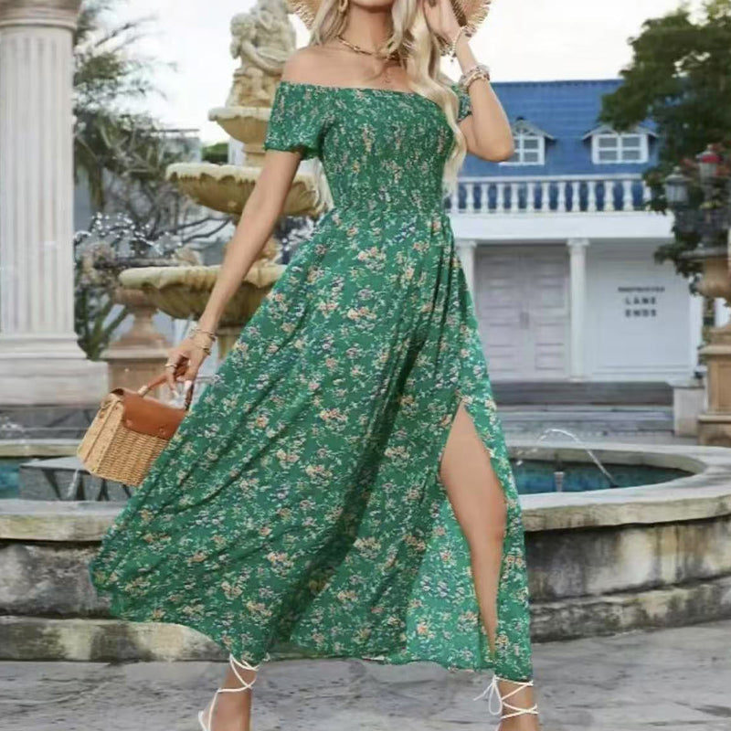 💖👗Limited Sale 50% OFF🌹Women's Elegant Floral Off-Shoulder Dress