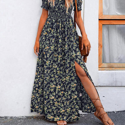 💖👗Limited Sale 50% OFF🌹Women's Elegant Floral Off-Shoulder Dress