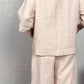 🔥2026 New arrivals - 50% OFF🌺Irregular Hem Cotton Linen Short Sleeve Casual 2-Piece Set