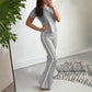 Solid Color Sports 2-Piece Set