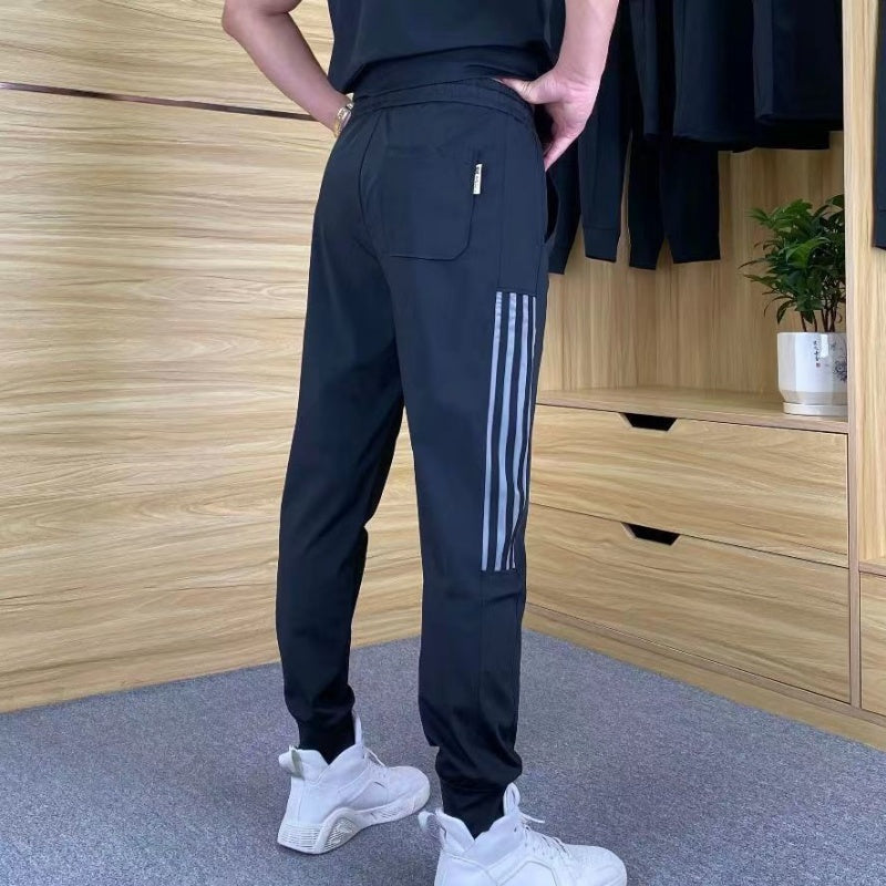 🍃Men's High Stretch Short Sleeve Top & Jogging Pants 2-Piece Set