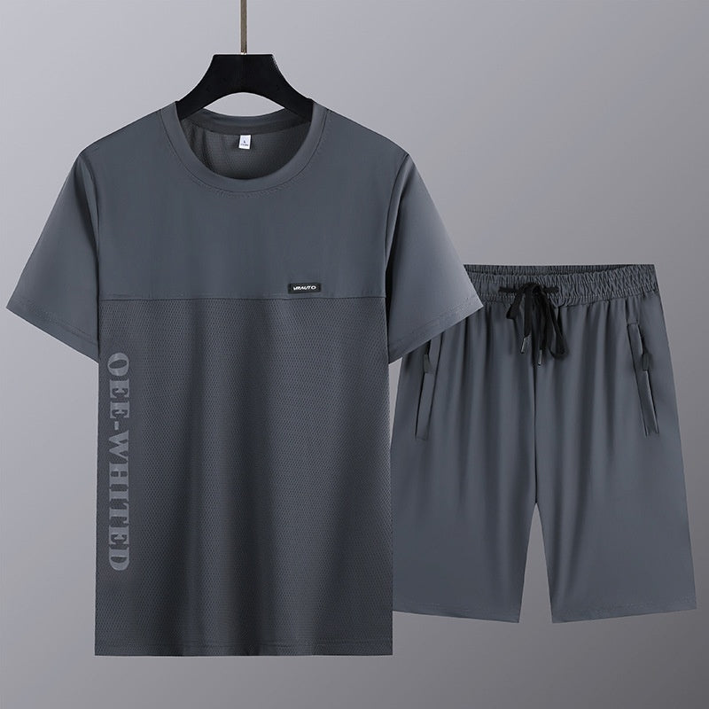 🎁Limited time 50% OFF⏳Men's Short Sleeve Top & Shorts 2-Piece Set
