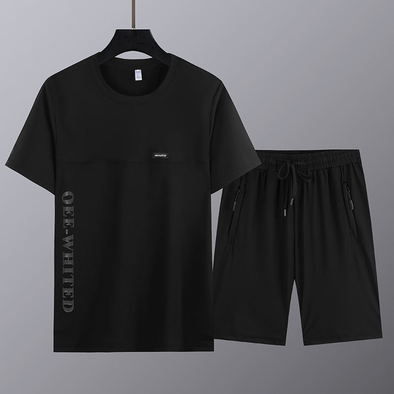 🎁Limited time 50% OFF⏳Men's Short Sleeve Top & Shorts 2-Piece Set