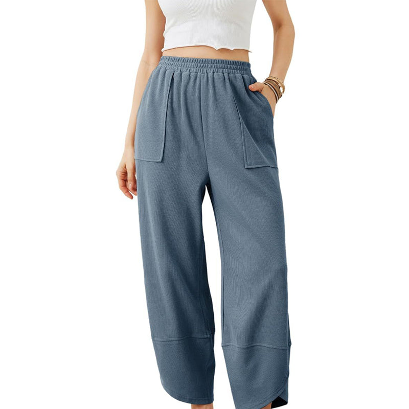 🎉Women's casual ankle trousers with loose fit and elasticated waist