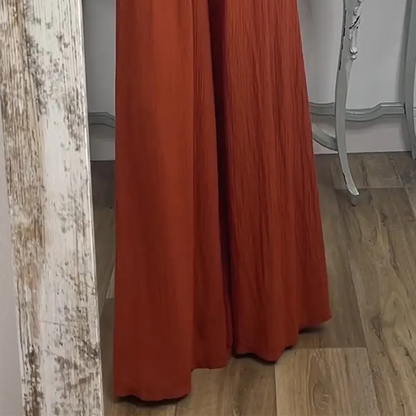 💥2025 New Product💥💃Women's Off-The-Shoulder Top & Pants Set - Fashionable and Cool