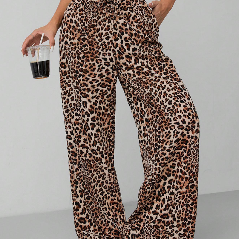 💎 LIMITED: 50% OFF WILD ELEGANCE PANTS! 💎 Leopard Print, Straight-Leg Wide Cut & 4-Way Stretch for Bold Comfort 🐆✨