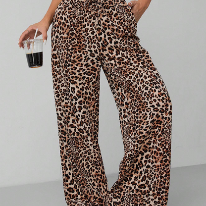 💎 LIMITED: 50% OFF WILD ELEGANCE PANTS! 💎 Leopard Print, Straight-Leg Wide Cut & 4-Way Stretch for Bold Comfort 🐆✨