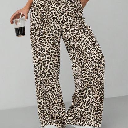 💎 LIMITED: 50% OFF WILD ELEGANCE PANTS! 💎 Leopard Print, Straight-Leg Wide Cut & 4-Way Stretch for Bold Comfort 🐆✨