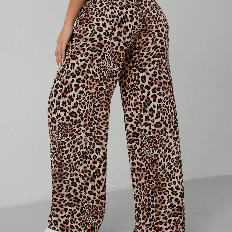 💎 LIMITED: 50% OFF WILD ELEGANCE PANTS! 💎 Leopard Print, Straight-Leg Wide Cut & 4-Way Stretch for Bold Comfort 🐆✨
