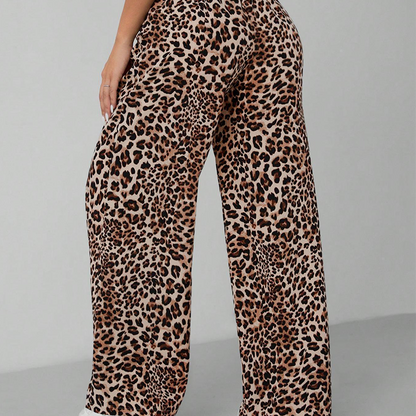 💎 LIMITED: 50% OFF WILD ELEGANCE PANTS! 💎 Leopard Print, Straight-Leg Wide Cut & 4-Way Stretch for Bold Comfort 🐆✨