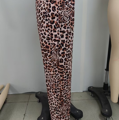 💎 LIMITED: 50% OFF WILD ELEGANCE PANTS! 💎 Leopard Print, Straight-Leg Wide Cut & 4-Way Stretch for Bold Comfort 🐆✨