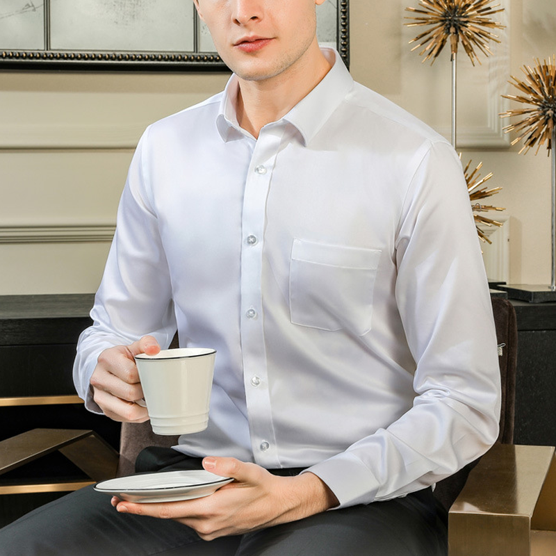 🔥Hot Sale🔥Men's Business Shirt with Triple Protection