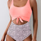 🥳2026 HOT SALE🥳💞50K+ SOLD!👵🌊 50% OFF! Ruched Tie-Knot Swimsuit – Tummy control, stylish knot front. Comfortable & flattering for holidays. Feel confident at the beach. 🩱🌸