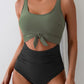 🥳2026 HOT SALE🥳💞50K+ SOLD!👵🌊 50% OFF! Ruched Tie-Knot Swimsuit – Tummy control, stylish knot front. Comfortable & flattering for holidays. Feel confident at the beach. 🩱🌸