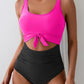 🥳2026 HOT SALE🥳💞50K+ SOLD!👵🌊 50% OFF! Ruched Tie-Knot Swimsuit – Tummy control, stylish knot front. Comfortable & flattering for holidays. Feel confident at the beach. 🩱🌸