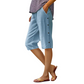 Women's Loose Fit Cotton Linen Shorts