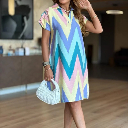 🌈Summer Hot Sale 50% OFF✨❤️‍🔥Loose printed skirt, hide the loose flesh, daily wear