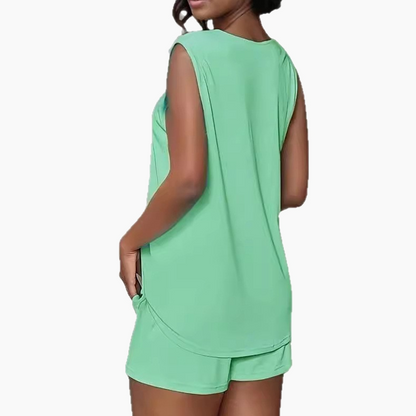 Sleeveless Tank Top and Shorts 2-Piece Set