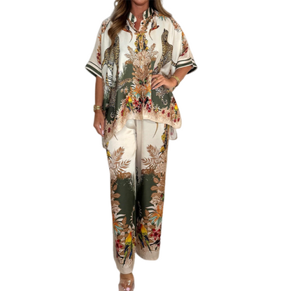 Women's Fashionable Two-Piece Printed Set