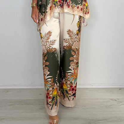 Women's Fashionable Two-Piece Printed Set