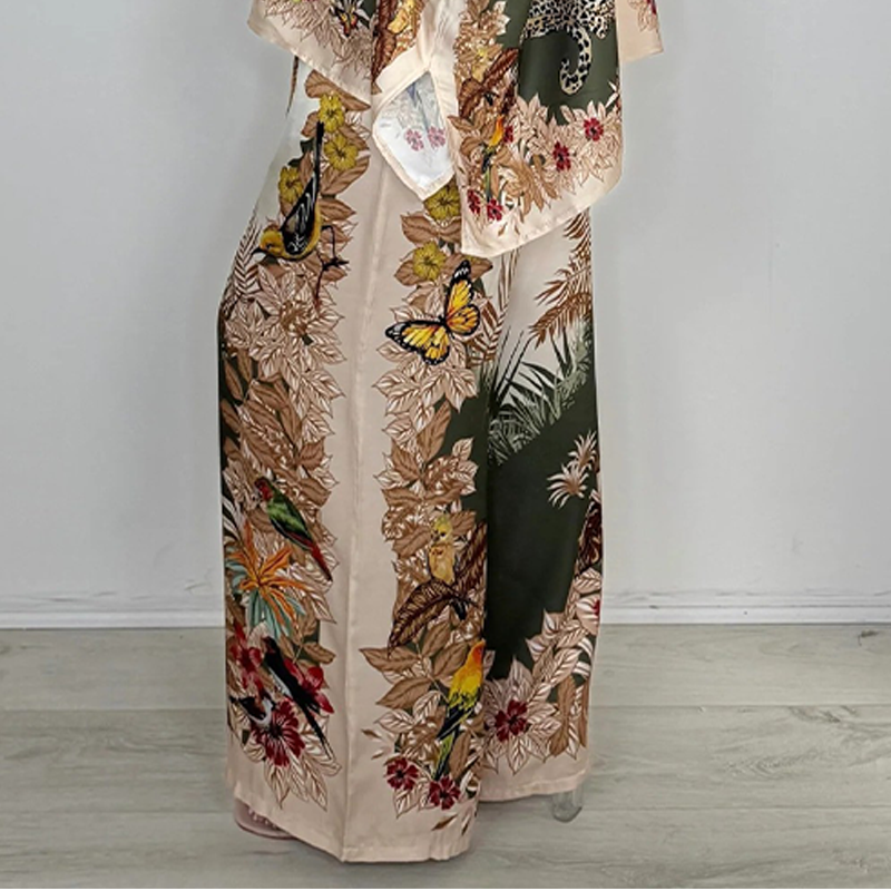Women's Fashionable Two-Piece Printed Set
