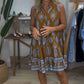 Women’s Casual V-Neck Sleeveless Print Dress
