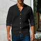 💎 50% OFF! 💎 Men's Linen Long Sleeve Stand Collar Shirt