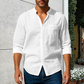 💎 50% OFF! 💎 Men's Linen Long Sleeve Stand Collar Shirt