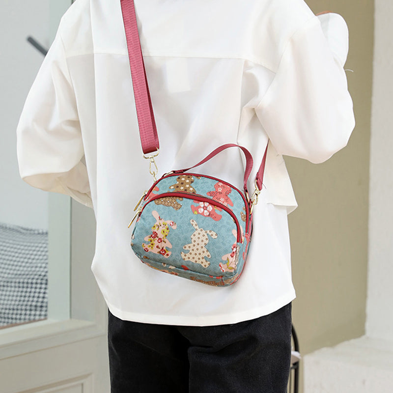 Cute & Stylish Multi-Compartment Printed Bag