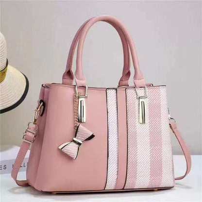 Elegant Patchwork Bag - Multi-Layer Design