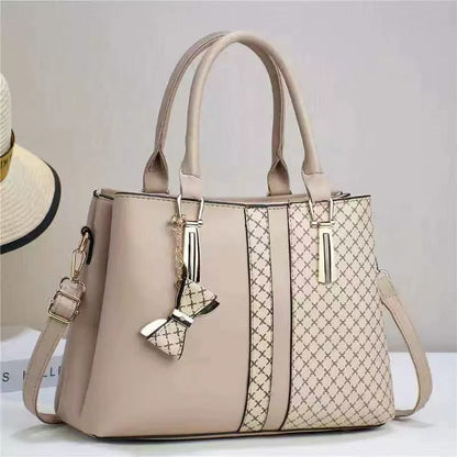Elegant Patchwork Bag - Multi-Layer Design
