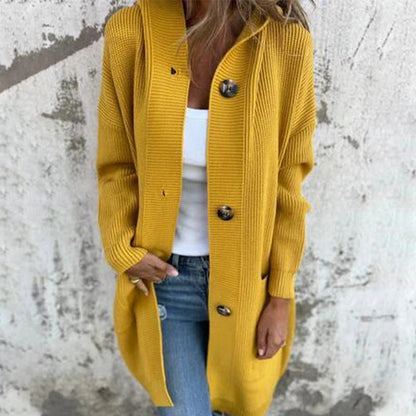 🍂Autumn Special Offer 50% OFF💓Women's Button-Down Hooded Cardigan