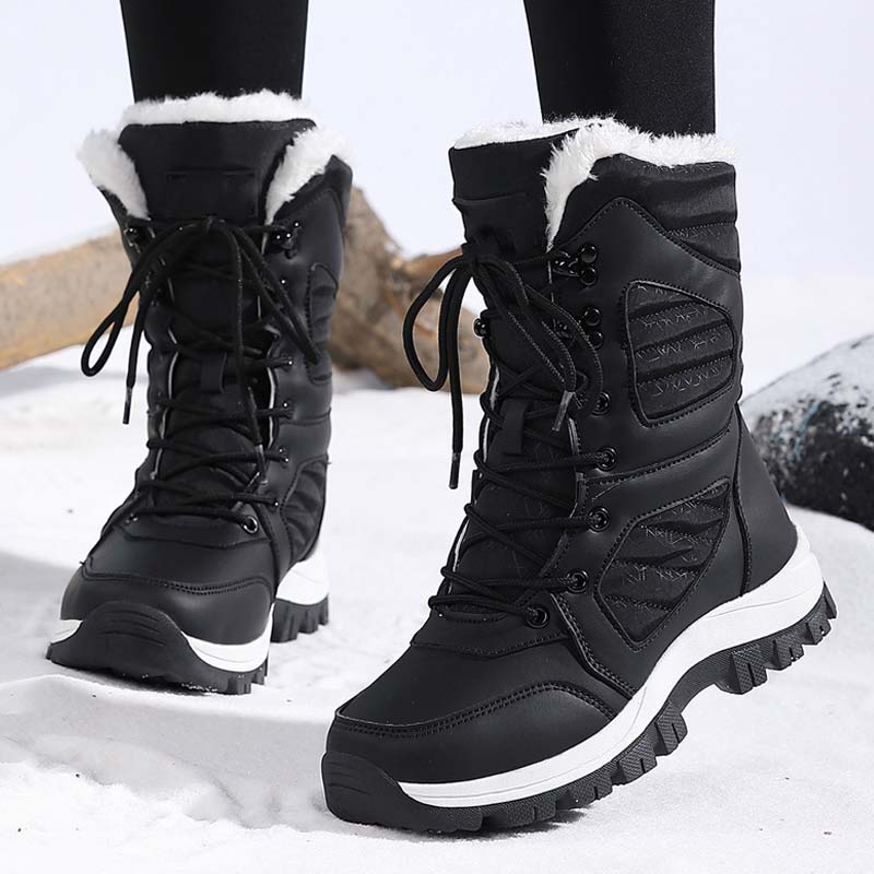 Women’s Warm Ankle-High Lace-Up Snow Boots【FREE SHIPPING】