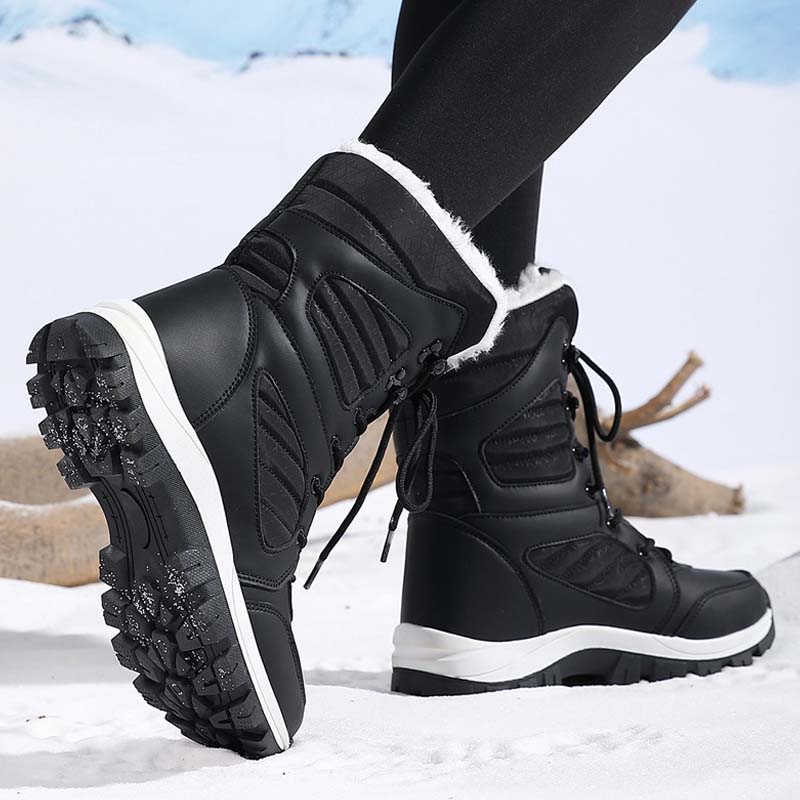 Women’s Warm Ankle-High Lace-Up Snow Boots【FREE SHIPPING】
