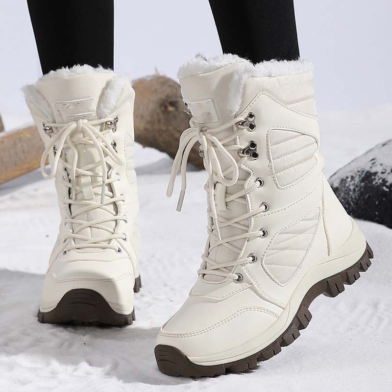 Women’s Warm Ankle-High Lace-Up Snow Boots【FREE SHIPPING】
