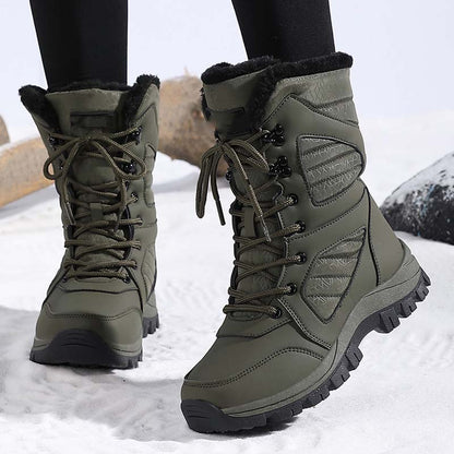 Women’s Warm Ankle-High Lace-Up Snow Boots【FREE SHIPPING】