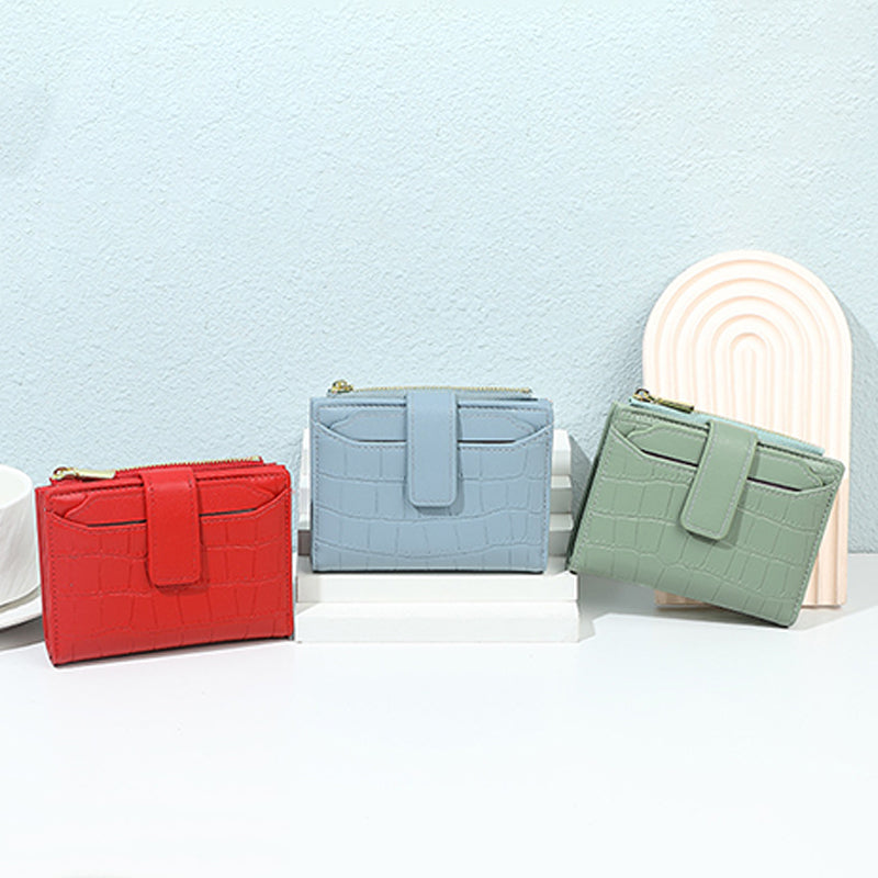 👛 50% OFF NOW! 💖 Women's Compact Solid Color Wallet - Slim Design with Multiple Card Slots, RFID Protection & Coin Pocket 🌸📦