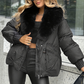 Fashion Padded Coat with Faux Fur Collar【FREE SHIPPING】