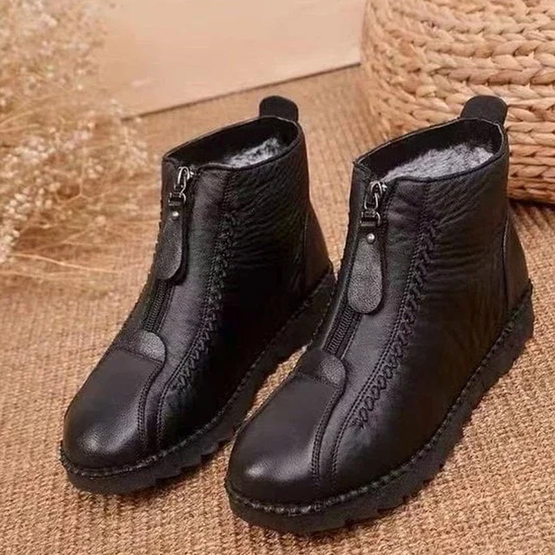 👢 50% OFF LIMITED TIME! ✨ Women's Winter Ankle Boots - Thermal Insulated & Water-Resistant with Side Zipper for Easy On/Off ❄️🛍️