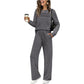 🎉Hot Sale 50% OFF🥳Women's Crew Neck Top & Drawstring Pants Set