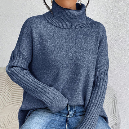 💖LAST DAY PROMOTION - 50%OFF 💖 Women’s Fashion Solid Color Turtleneck Sweater