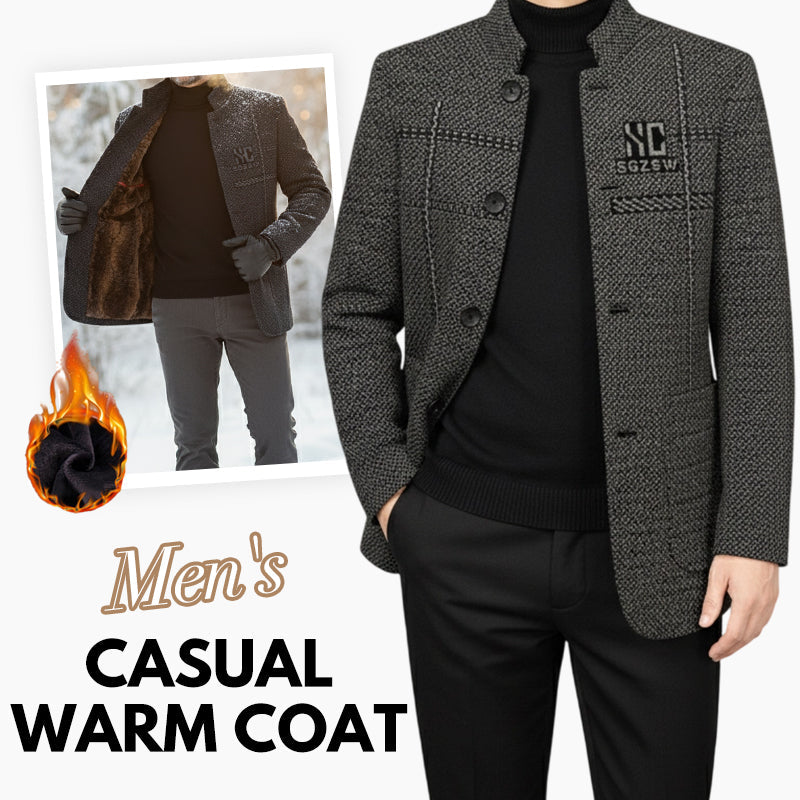 ❄️Winter Special Sale🔥Men's Velvet Warm Suit Jacket🧥【FREE SHIPPING】