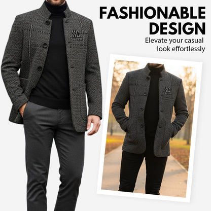 ❄️Winter Special Sale🔥Men's Velvet Warm Suit Jacket🧥【FREE SHIPPING】